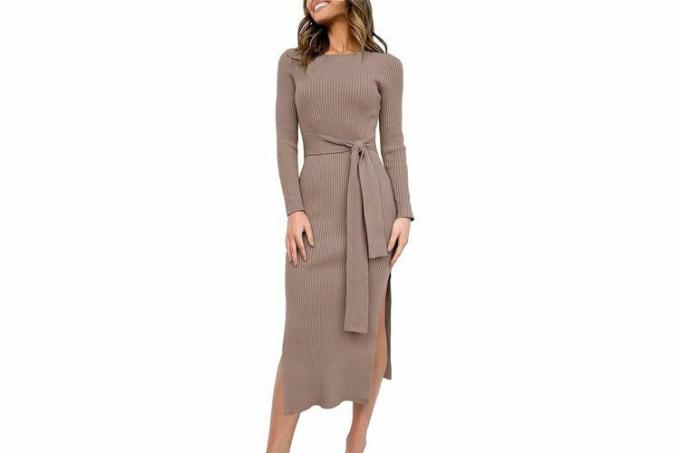 Amazon ANRABESS Elegantes Pulloverkleid für Damen im Herbst 2023