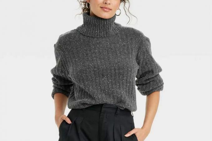 Target Universal Thread Damen-Pullover mit Stehkragen, kaschmirartig